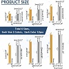 140Pcs 14 Styles Brass Slide On End Clasp Tubes KK-PH0009-90-3