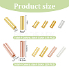 2120Pcs 8 Style Plated Glass Round Bugle Beads SEED-AR0001-12-2