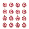 Golden Plated Alloy Enamel Charms X-ENAM-S118-08C-2