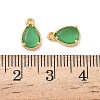 Brass Crushed Ice Cut Cubic Zirconia Pendants KK-D024-26D-G-3
