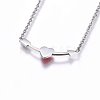 304 Stainless Steel Pendant Necklaces NJEW-O104-02P-2