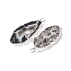Natural Geode Agate Pendants G-G950-02P-6