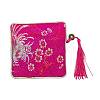Chinese Brocade Tassel Zipper Jewelry Bag Gift Pouch X-ABAG-F005-10-2