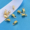 Real 18K Gold Plated Sterling Silver Cord Ends X-H160A-G-3