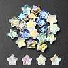 20Pcs 4 Colors Transparent Spray Painted & Frosted Glass Beads GLAA-YW0001-88-1