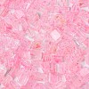 Transparent Spray Painted Glass Seed Beads SEED-L011-10A-12-3