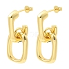 Brass Stud Dangle Earrings KK-CBAB173-01G-4