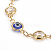 Brass Link Chain Bracelet & Necklace Jewelry Sets SJEW-JS01190-6