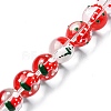 Christmas Theme Handmade Lampwork Beads Strands LAMP-A154-02A-1