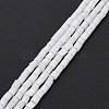 Glass Silk Stain Style Beads Strands GLAA-N047-001A-07-2