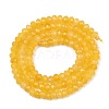 Dyed Natural Malaysia Jade Rondelle Beads Strands X-G-E316-2x4mm-30-4