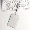 CutHollow 4Pcs PU Leather Luggage Tag OFST-CL0001-01B-04-4