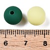 Rubberized Style Imitated Silicone Acrylic Beads MACR-T048-01C-09-3