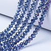 Electroplate Glass Beads Strands EGLA-A034-T4mm-B03-1