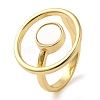 Shell Finger Ring for Women RJEW-Z060-01G-02-1