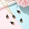 Transparent Glass Pendants GLAA-FZ0001-02C-5