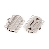 304 Stainless Steel Box Clasps STAS-G229-01P-3