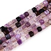 Dyed Natural Agate Beads Strands G-T138-211D-4