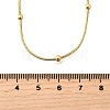 3MM Brass Round Ball Snake Chain Necklaces NJEW-M108-03G-3