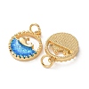 Brass Resin Pendants RE-H001-01G-02-3