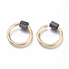 Brass Screw Carabiner Lock Charms KK-I673-09BG-2