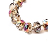 Transparent Electroplate Glass Beads Strands EGLA-P062-01A-02-3