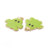 Halloween Theme Rack Plating Alloy Enamel Pendants PALLOY-O109-45LG-3