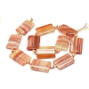 Natural Banded Agate/Striped Agate Beads Strands G-L544-044-3