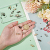 48Pcs 3 Colors Zinc Alloy Cord Ends FIND-PH0023-60A-3