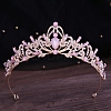 Alloy Rhinestone Crown Hair Bands for Woman Girls PW-WGB2F57-21-1