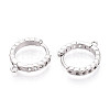 Brass Hoop Earring Findings KK-N267-34P-2