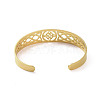 304 Stainless Steel Cuff Bangles BJEW-M234-03G-3