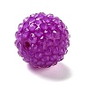 Chunky Resin Rhinestone Bubblegum Ball Beads RESI-S259-A-3