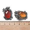 Natural Carnelian(Dyed & Heated) Pendants G-H083-01AS-07-3