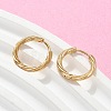 304 Stainless Steel Twist Hoop Earrings for Women EJEW-A130-02B-G-5