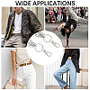 Halloween Theme Alloy Multilayer Chain Belts for Pants AJEW-WH20018-132-6