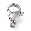 Tarnish Resistant 316 Surgical Stainless Steel Lobster Claw Clasps STAS-M281-01P-D-1