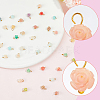 60Pcs Dyed Synthetic Coral Flower Charms PALLOY-BM00009-6