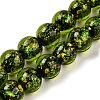 Handmade Dichroic Foil Glass Beads Strands DICH-U001-06J-1