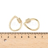 Brass Micro Pave Clear Cubic Zirconia Screw Carabiner Lock Charms KK-Z118-06G-04-3