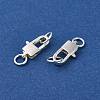 925 Sterling Silver Lobster Claw Clasps with Jump Rings STER-D006-24S-2