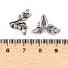 Leaf 316 Stainless Steel Non- Piercing Cartilage Earrings AJEW-C044-09AS-5