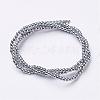 Non-Magnetic Synthetic Hematite Beads Strands G-G094-2mm-3