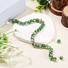 1 Strand Handmade Lampwork Inner Flower Rondelle Beads Strands LAMP-TA0002-72G-4