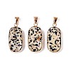 Natural Dalmatian Jasper Pendants G-N349-03D-G-1