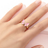 Alloy Enamel Rotatable Cuff Open Rings FS-WGEC271-23-1
