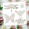 PET Hollow Out Drawing Painting Stencils DIY-WH0391-0559-3