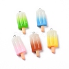 Gradient Color Resin Imitation Food Pendants RESI-H144-11-1