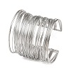 Spring 304 Stainless Steel Open Bangles for Women BJEW-K288-02A-P-1