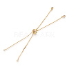 Rack Plating Adjustable Brass Slider Bracelet Making X-MAK-R025-02G-1-2